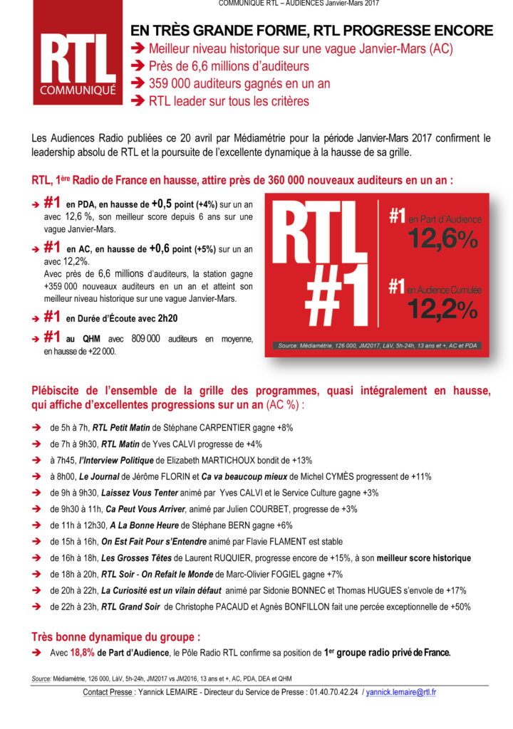 Microsoft Word - Communiqué RTL Médiamétrie - AJ2017.docx