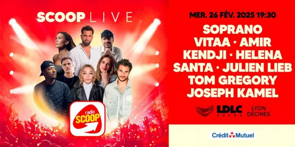 SCOOP LIVE : lâ€™Ã©vÃ©nement musical inoubliable du 26 fÃ©vrier 2025 Ã  la LDLC Arena de DÃ©cines